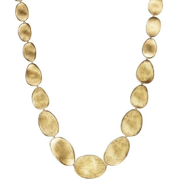 Marco Bicego Lunaria 18ct Yellow Gold Oval Necklace
