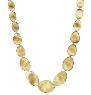 Marco Bicego Lunaria 18ct Yellow Gold Oval Necklace