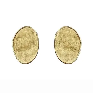 Marco Bicego Lunaria 18ct Yellow Gold Petal Stud Earrings D