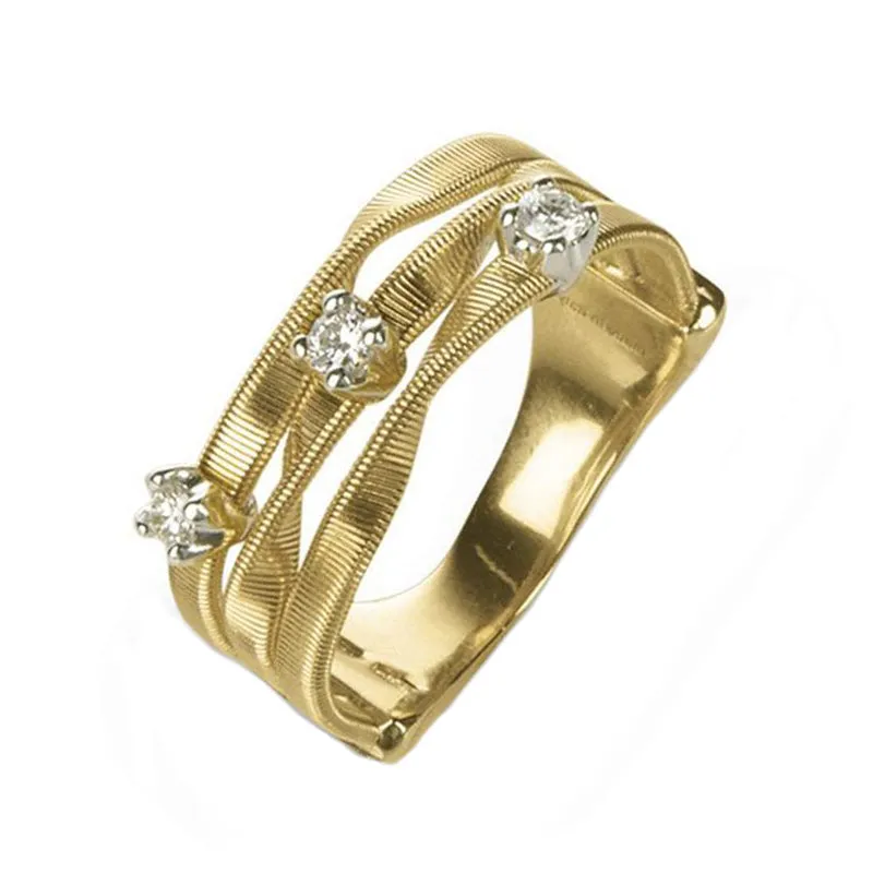 Marco Bicego Marrakech 18ct Yellow Gold 0.15ct Diamond Ring