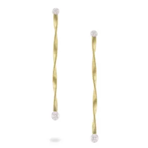 Marco Bicego Marrakech 18ct Yellow Gold 0.30ct Diamond Drop Earrings