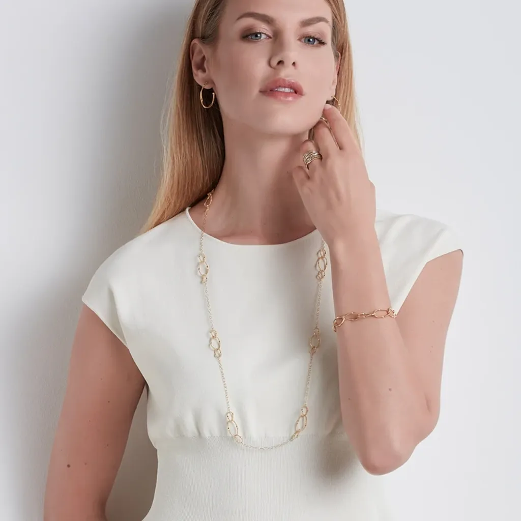 Marco Bicego Marrakech Onde 18ct Yellow Gold Chain Link Necklace
