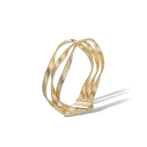 Marco Bicego Marrakech Supreme 18ct Yellow Gold Three Row Bracelet