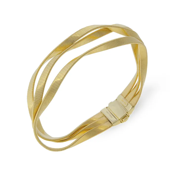 Marco Bicego Marrakech Supreme 18ct Yellow Gold Three Row Bracelet