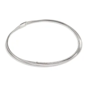 Marco Bicego Masai 18ct White Gold Diamond Collarette Necklace
