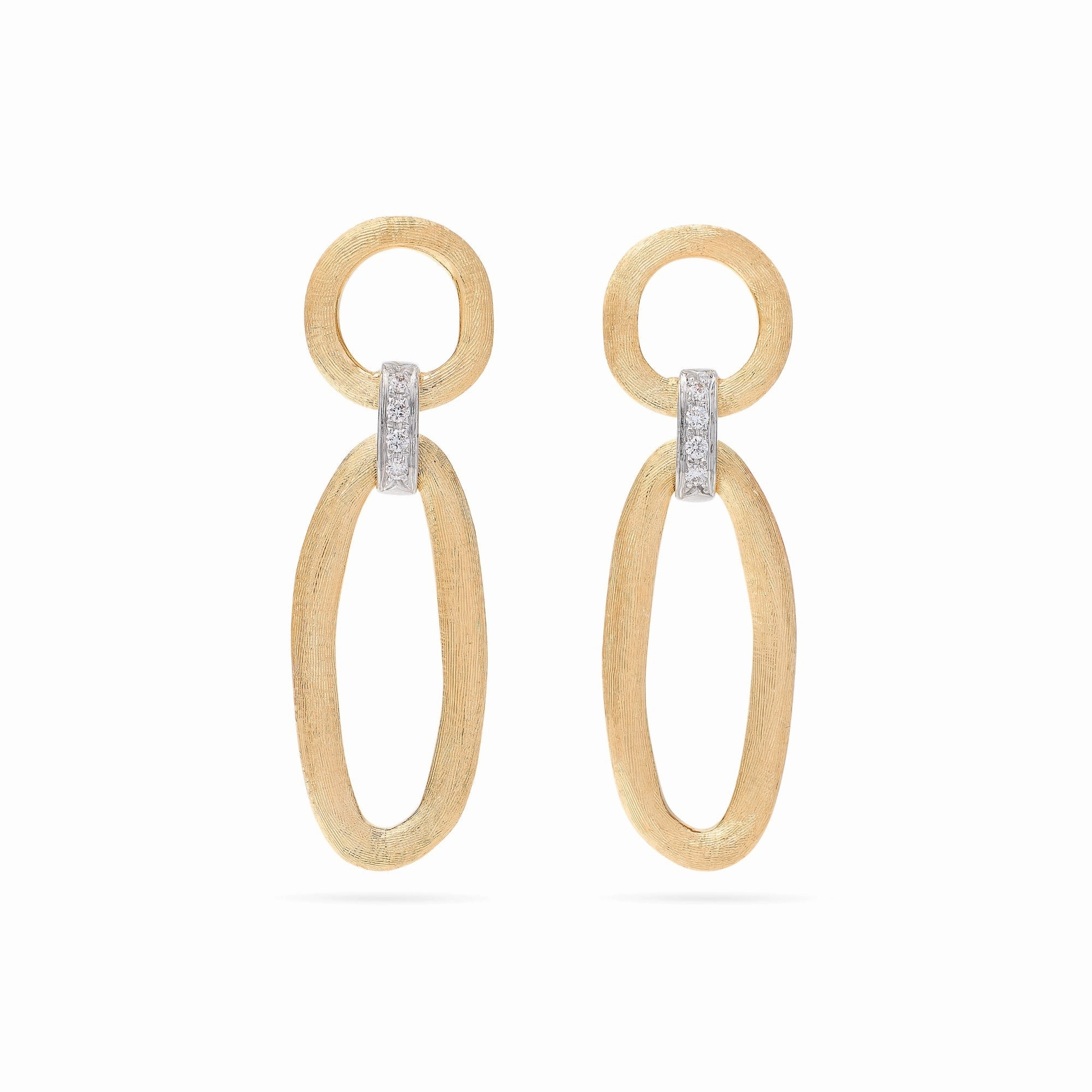 Marco Bicego Jaipur Link 18ct Yellow Gold Diamond Drop Earrings