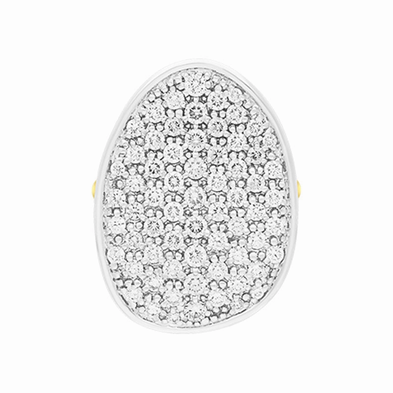 Marco Bicego Lunaria Alta 18ct Yellow Gold 0.93ct Diamond Ring D