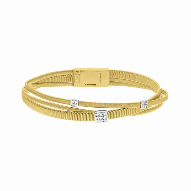 Marco Bicego Masai 18ct Yellow Gold Diamond Bracelet D