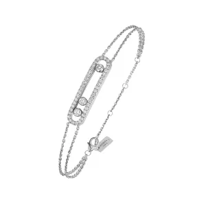 Messika Move Classic Pave 18ct White Gold 0.65ct Diamond Bracelet