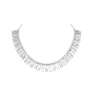 Messika Move Iconica 18ct White Gold 8ct Diamond Necklace