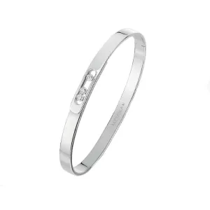 Messika Move Noa 18ct White Gold 0.11ct Diamond Bangle