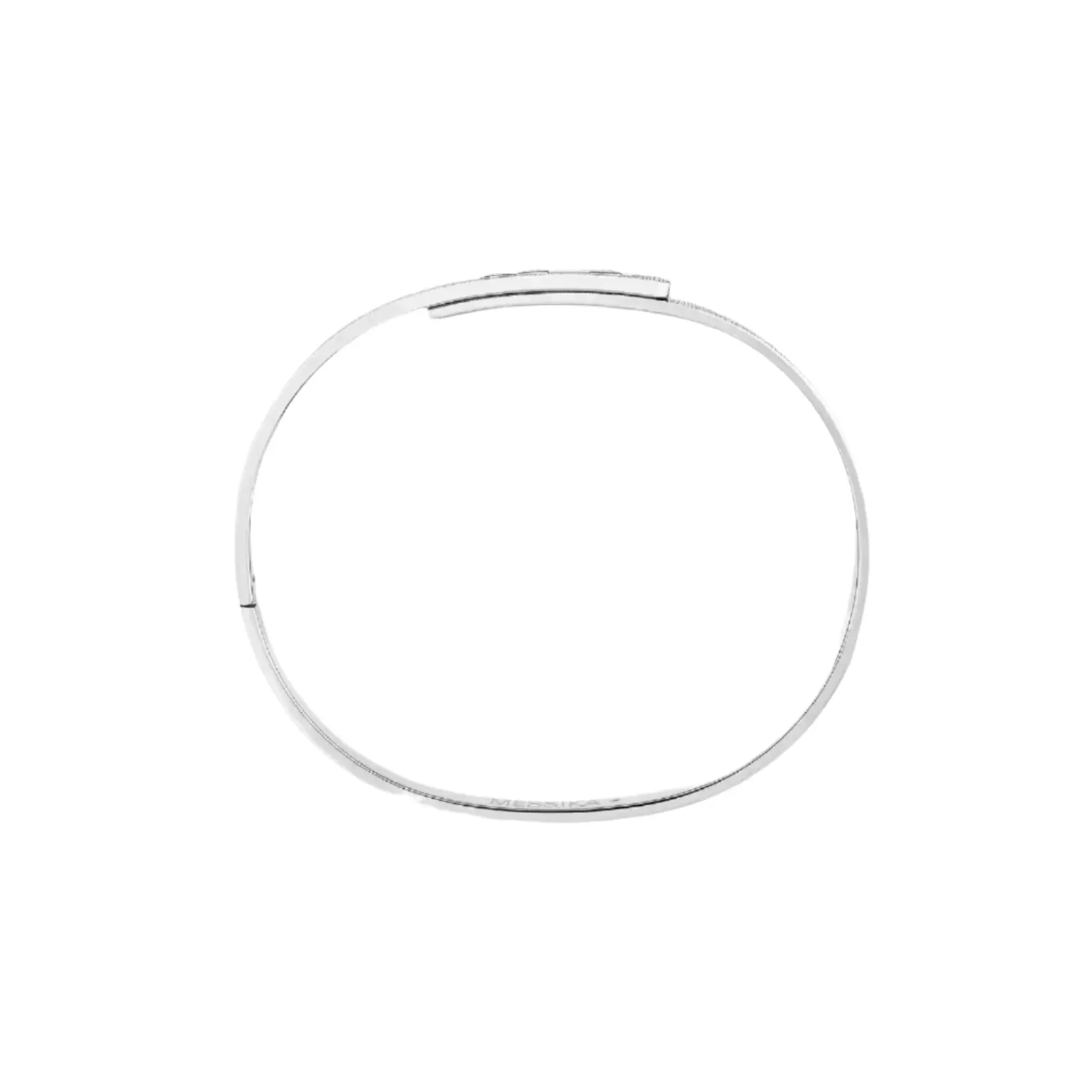 Messika Move Noa Cisel 18ct White Gold 0.15ct Diamond Bangle