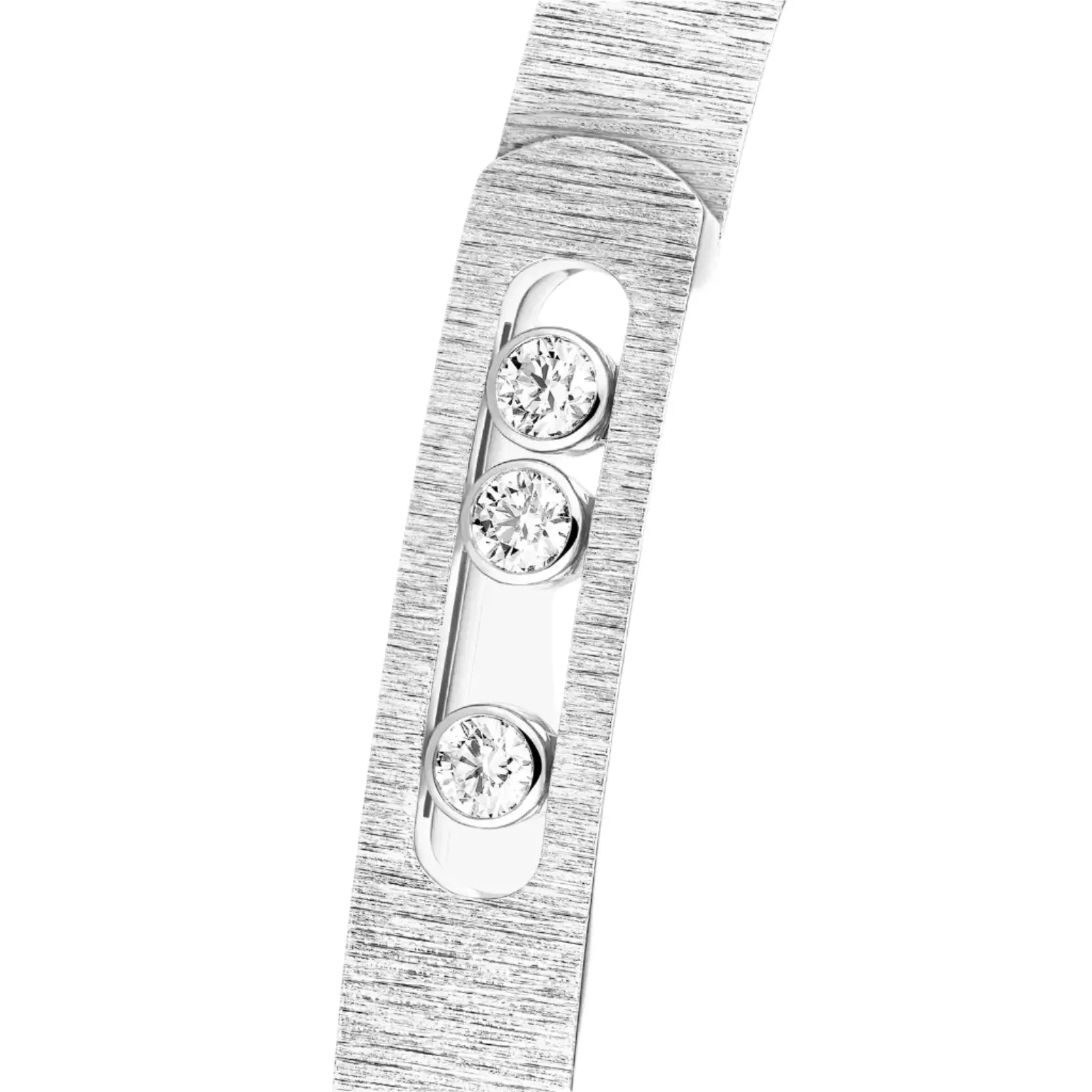Messika Move Noa Cisel 18ct White Gold 0.15ct Diamond Bangle