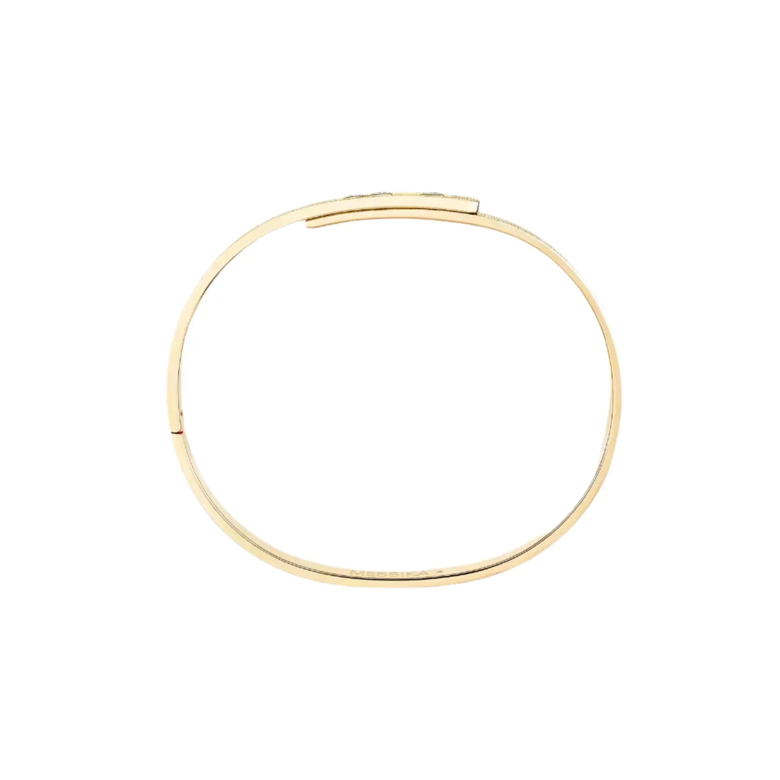 Messika Move Noa Cisel 18ct Yellow Gold 0.15ct Diamond Bangle