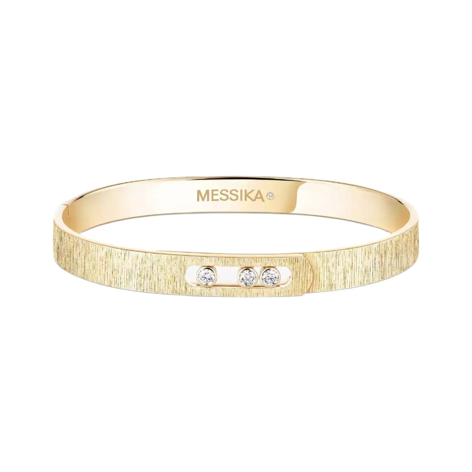 Messika Move Noa Cisel 18ct Yellow Gold 0.15ct Diamond Bangle