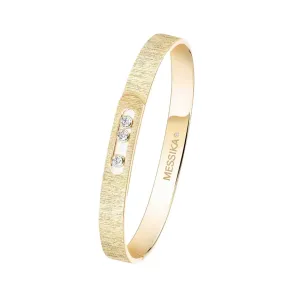 Messika Move Noa Cisel 18ct Yellow Gold 0.15ct Diamond Bangle