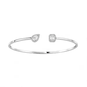 Messika My Twin Toi & Moi 18ct White Gold 0.40ct Diamond Bangle