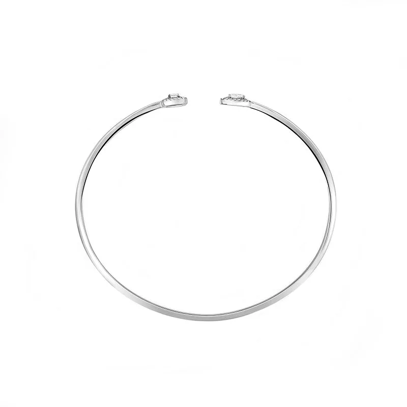 Messika My Twin Toi & Moi 18ct White Gold 0.40ct Diamond Bangle