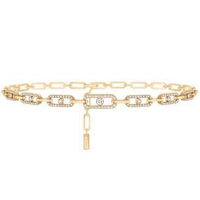 Messika Move Link 18ct Yellow Gold 1.70ct Diamond Multi Choker