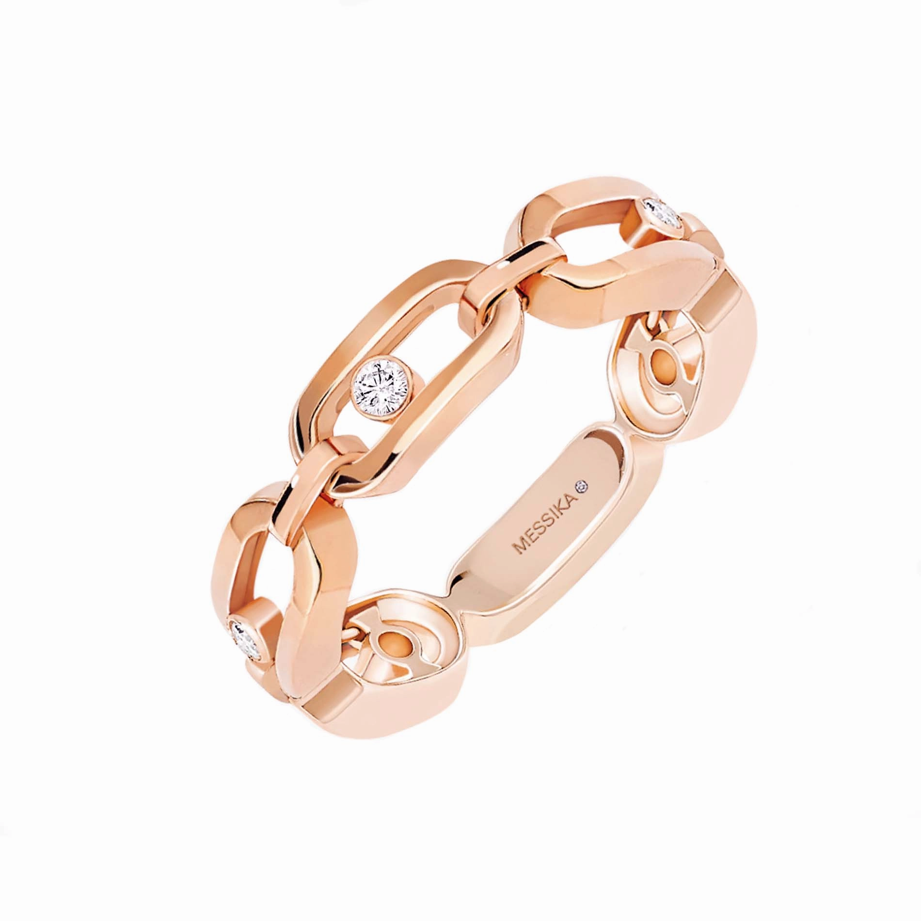 Messika Move Uno Multi 18ct Rose Gold Diamond Ring