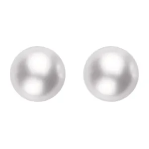 Mikimoto 18ct White Gold 8mm White Grade A Pearl Stud Earrings