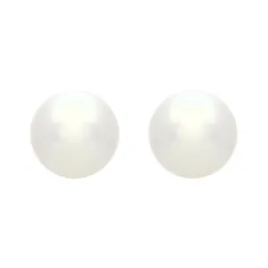 Mikimoto 18ct Yellow Gold 7.5mm White Grade A  Pearl Stud Earrings