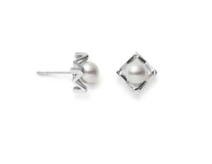 Mikimoto M Collection 18ct White Gold White Akoya Pearl Stud Earrings