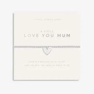 Mother's Day A Little Love You Mum Silver Plated Bracelet 8512