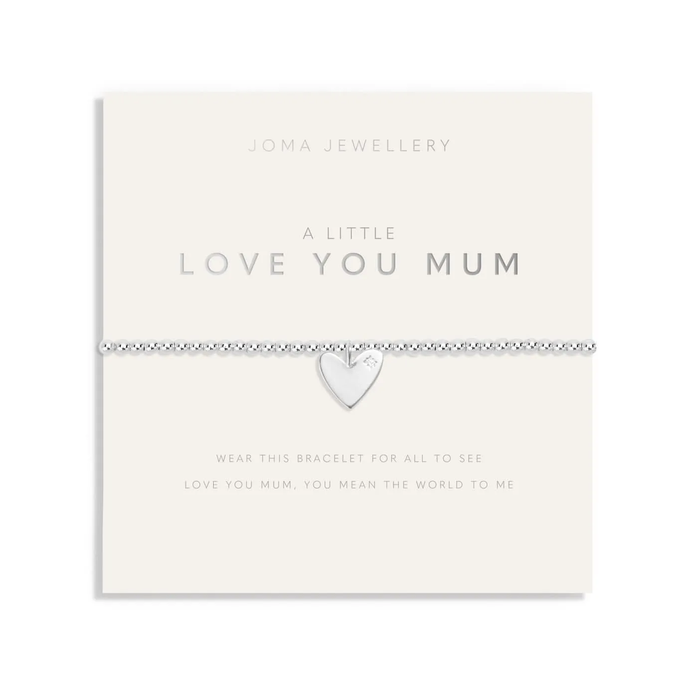Mother's Day A Little Love You Mum Silver Plated Bracelet 8512