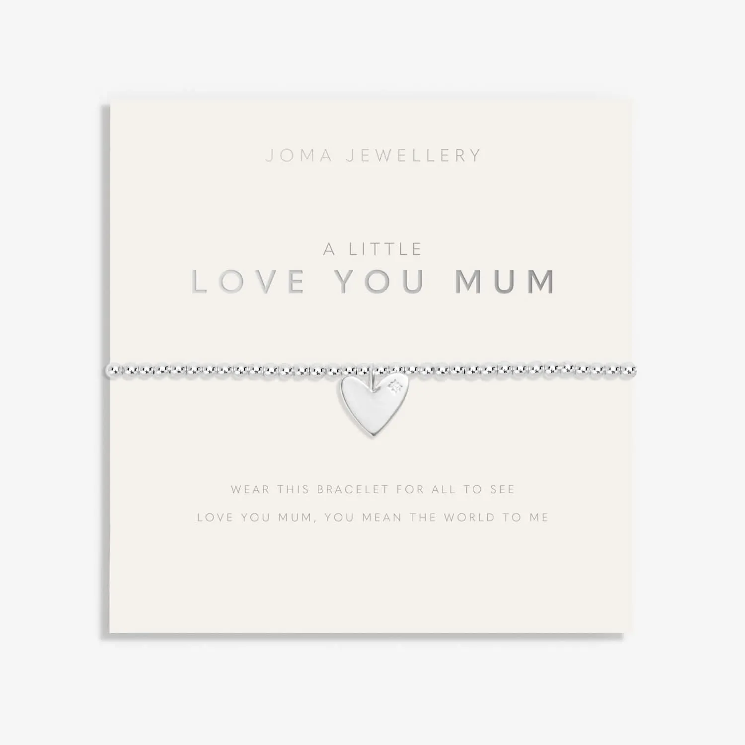 Mother's Day A Little Love You Mum Silver Plated Bracelet 8512