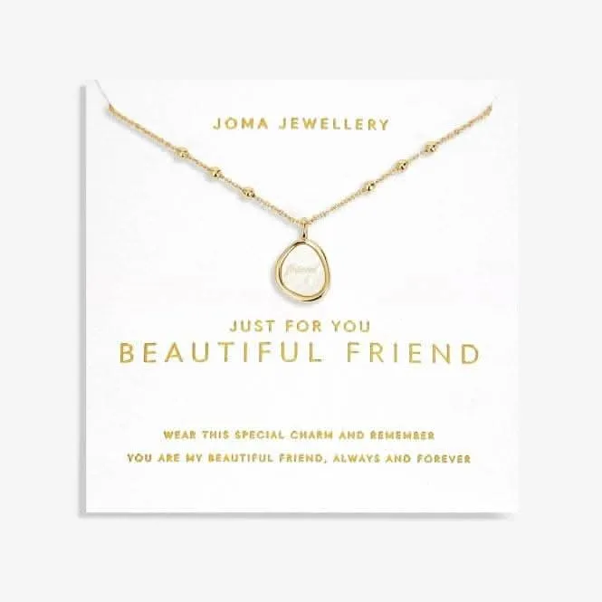 My Moments 'Just For You Beautiful Friend' Necklace 5791
