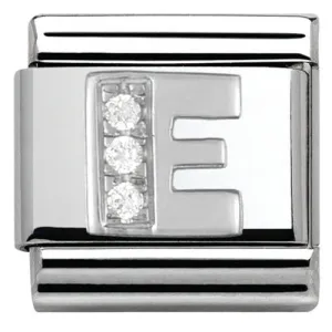 Nomination Charm Composable Classic Alphabet E Steel