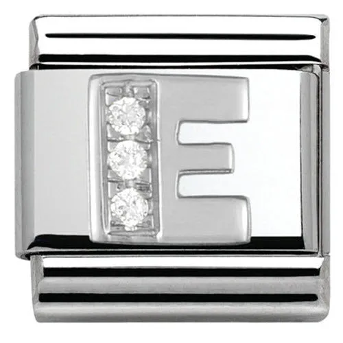Nomination Charm Composable Classic Alphabet E Steel