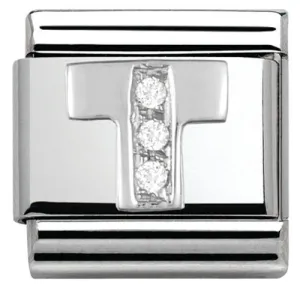 Nomination Charm Composable Classic Alphabet T Steel