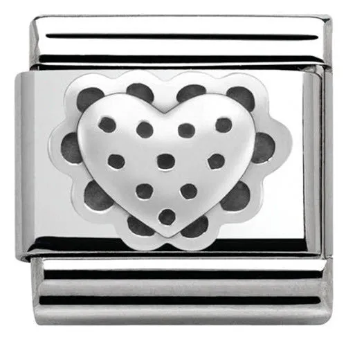 Nomination Charm Composable Classic Lace Heart Steel