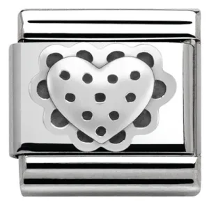 Nomination Charm Composable Classic Lace Heart Steel
