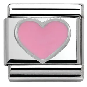 Nomination Charm Composable Classic Symbols Pink Heart Steel