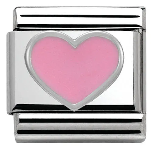 Nomination Charm Composable Classic Symbols Pink Heart Steel