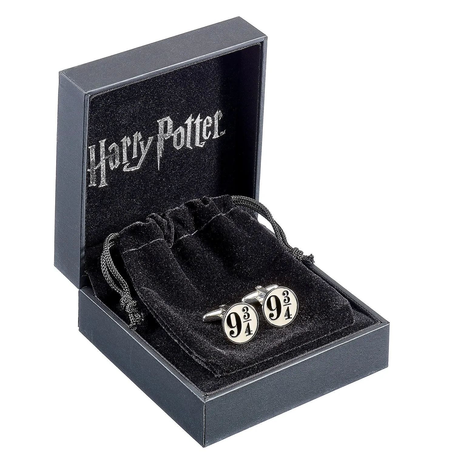 Official Harry Potter Sterling Silver Enamelled Platform 9 3/4 Cufflinks