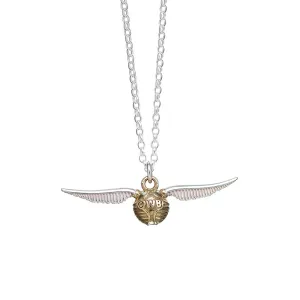 Official Harry Potter Sterling Silver Golden Snitch Charm Necklace