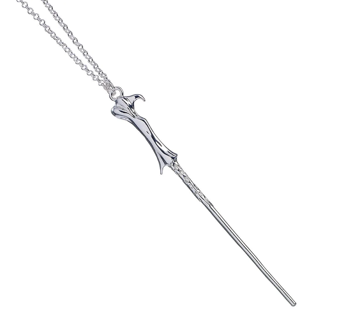 Official Harry Potter Sterling Silver Lord Voldemort Wand Necklace