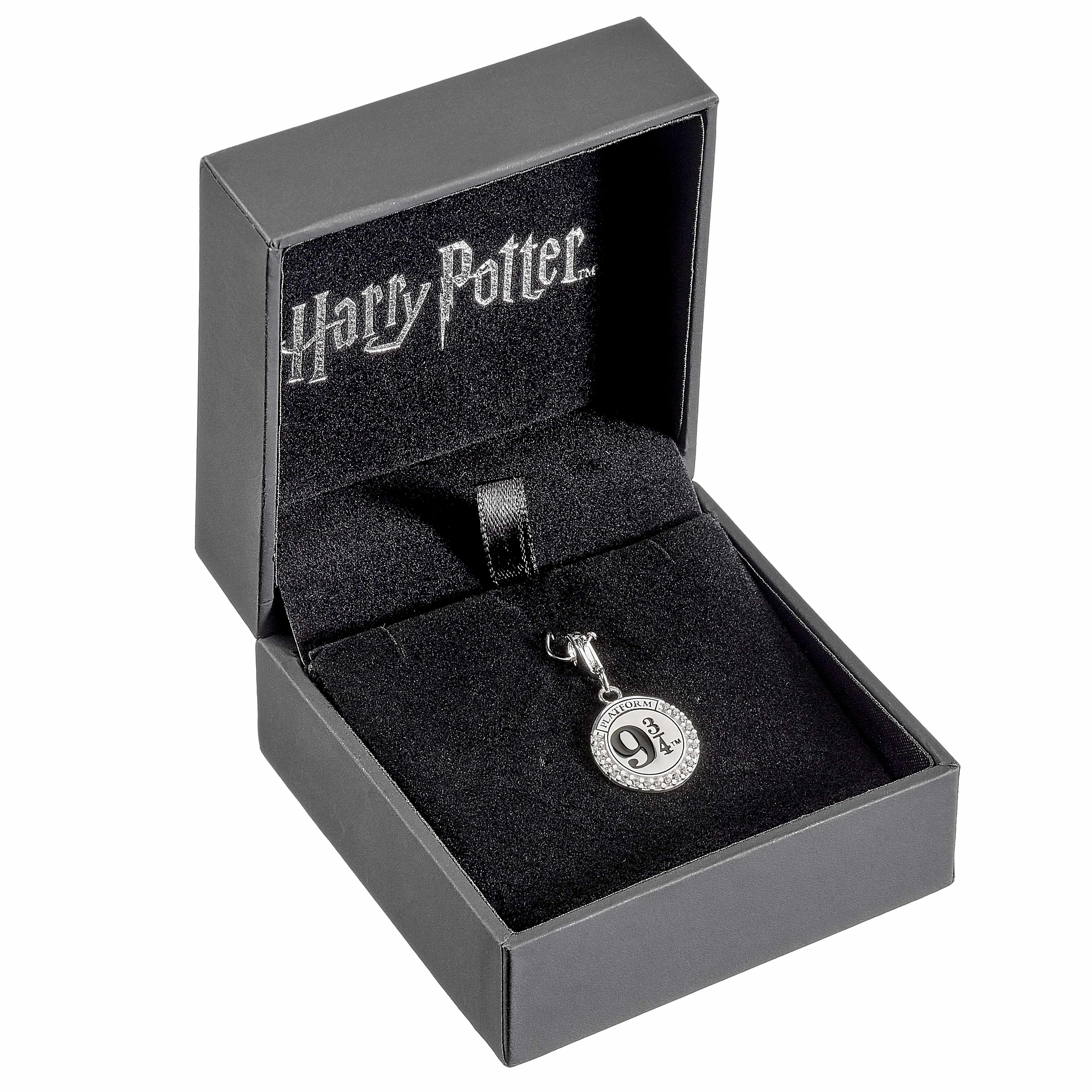 Official Harry Potter Sterling Silver Platform 9 3/4 Embellished Clip On Charm