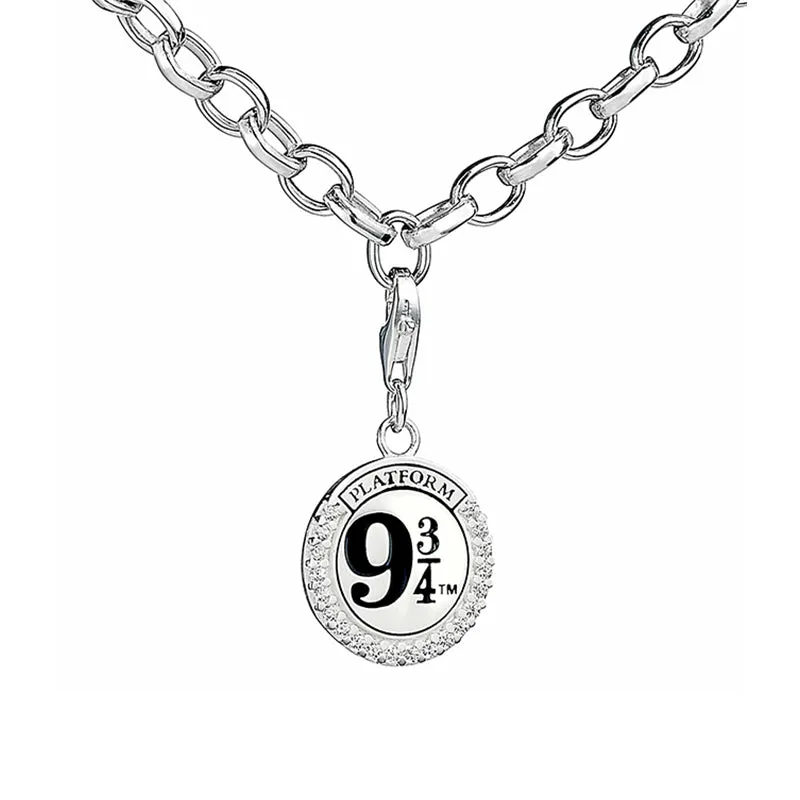 Official Harry Potter Sterling Silver Platform 9 3/4 Embellished Clip On Charm