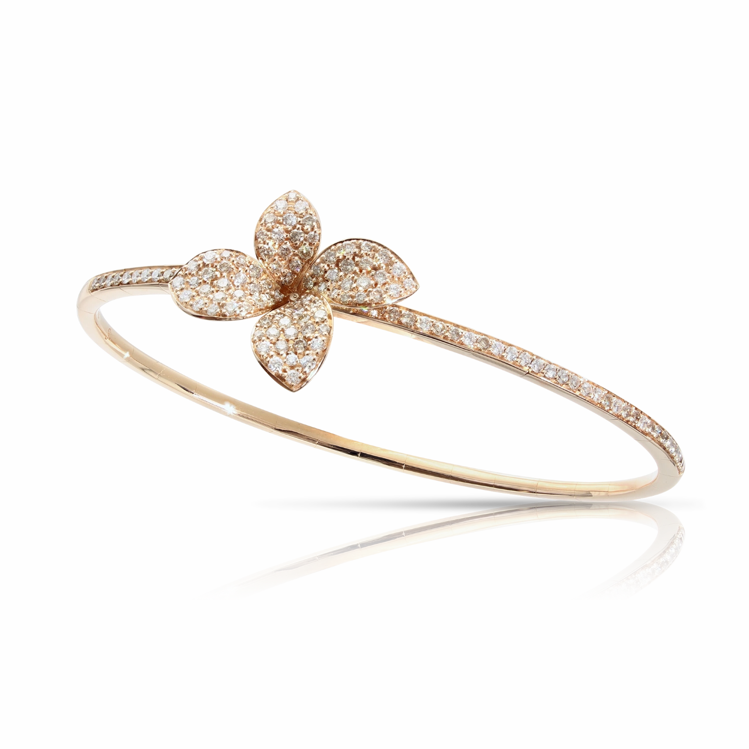 Pasquale Bruni Petit Garden 18ct Rose Gold White and Champagne Diamond Bracelet