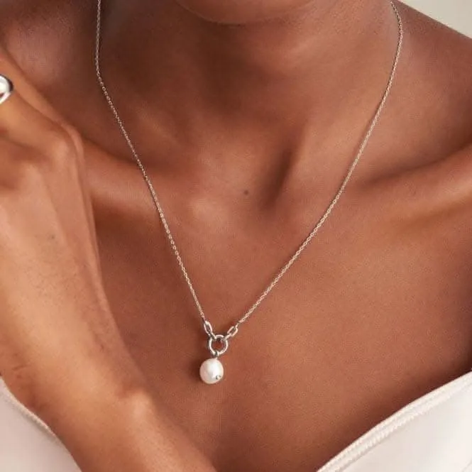Pearl Sparkle Pendant Necklace N043-03H