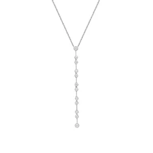 Picchiotti 18ct White Gold 1.73ct Diamond Drop Necklace D