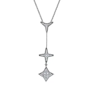 Picchiotti 18ct White Gold 2.04ct Diamond Triple Drop Necklace D