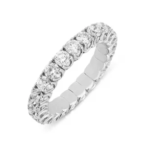 Picchiotti Xpandable 18ct White Gold 2.47ct Diamond Eternity Ring D