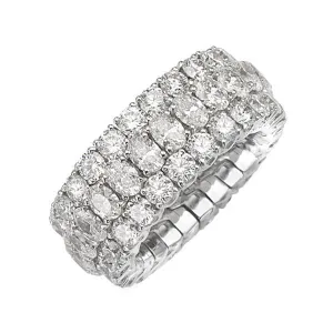 Picchiotti Xpandable 18ct White Gold 7.48ct Diamond Eternity Ring