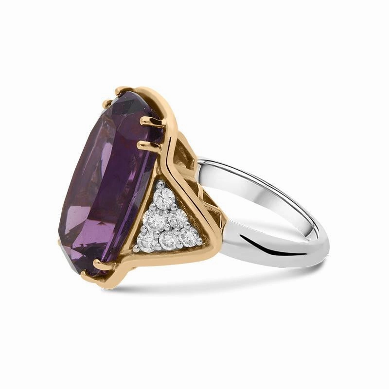 Picchiotti 18ct Gold 11.67ct Amethyst and Diamond Dress Ring D